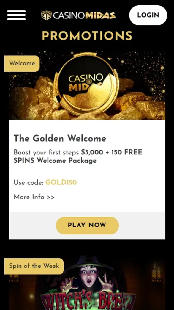 Casino midas mobile promotions
